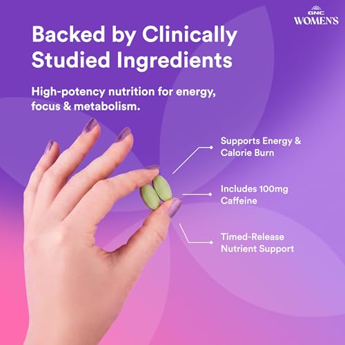 Image of GNC Women's Energy & Metabolism Multivitamin, Calorie Burn, 90 Caplets | Delivers 100 Percent Daily Value of Key Vitamins and Minerals, Supports Energy Production, Immune Health, and Calorie Burning