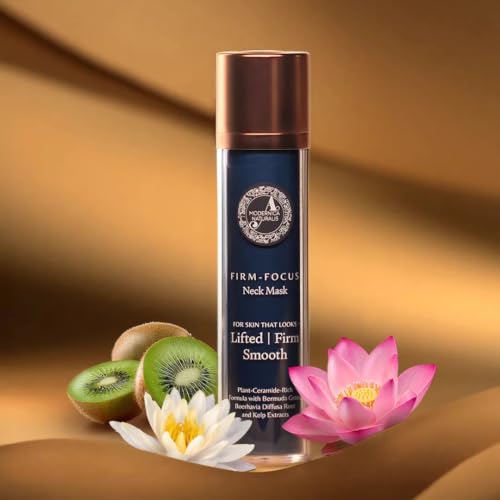 Firm-Focus Neck Mask - Lifts Firms Smooths the look of Loose Saggy Skin on the Neck Jaw Chin & Upper Chest - Focused Neck Firming Action with Phyto-Ceramides and Water Lily 15 Gram