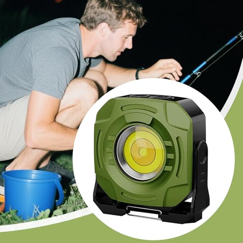 Lampe de travail rechargeable étanche : projecteur portable de chantier