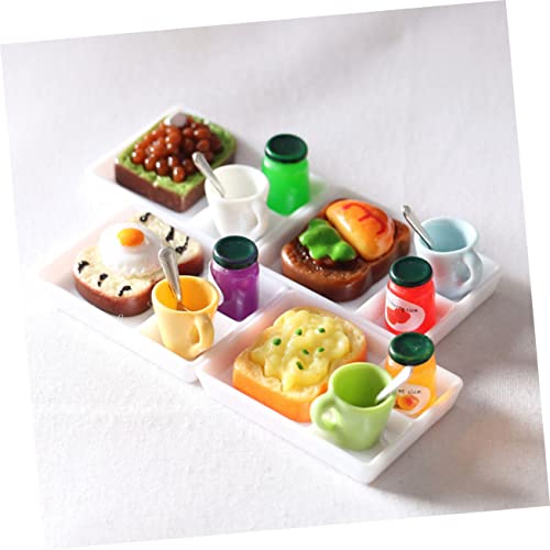 SAFIGLE 15 Conjuntos De Comida Simulada Casa De Bonecas Em Miniatura Mini Brinde Decoração De Casa D