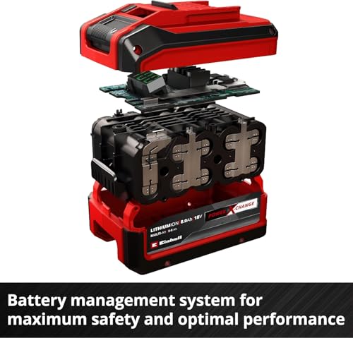 Einhell Power X-Change Plus 18V, 5-8 Ah Multi-Amp Hour Lithium-Ion Battery - Extra Power for Intensive Operation - Universally Compatible with All Einhell PXC Power Tools and Garden Machines - Image 8