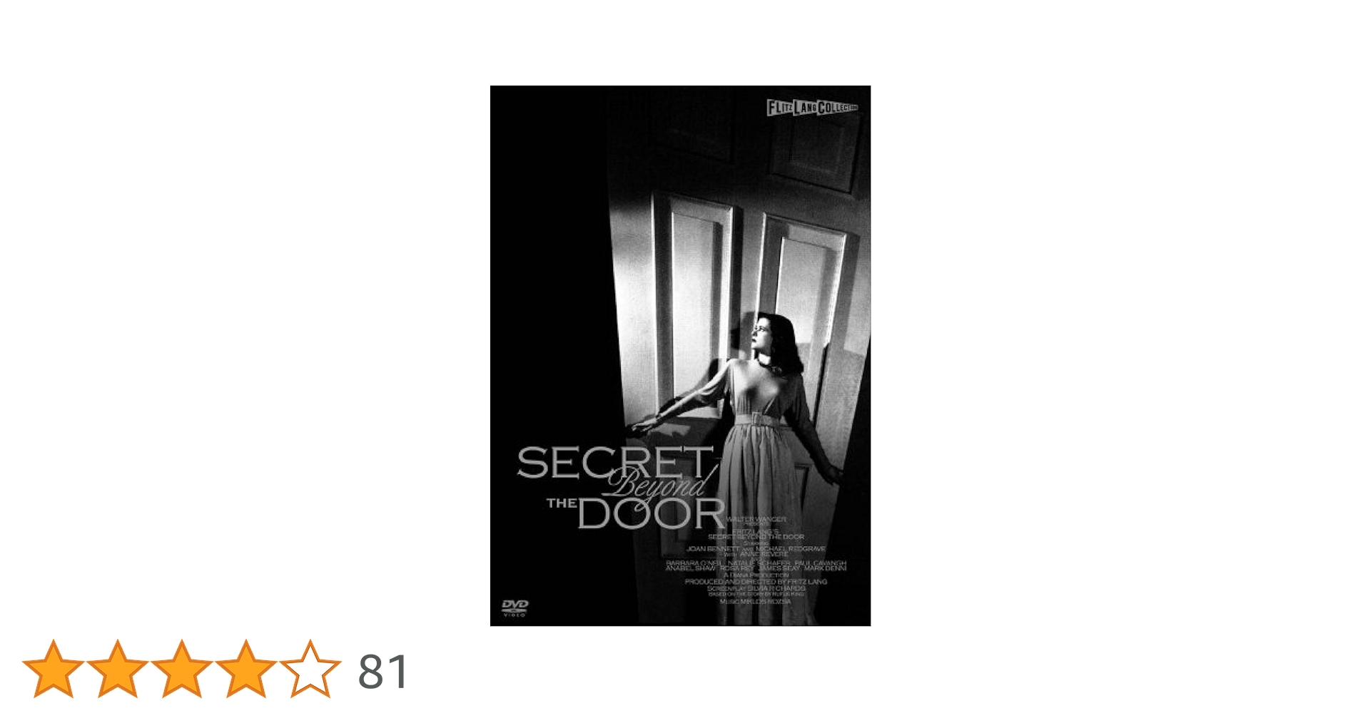 Amazon.co.jp: フリッツ・ラングコレクション 扉の影の秘密 [DVD