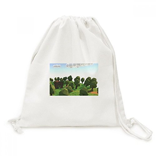 Sac à dos voyage toile DIYthinker motif arbre pour escapades et balades