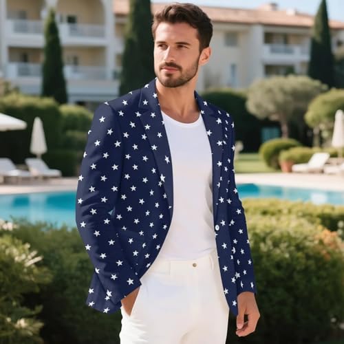 Men's Casual Suit Blazer Jackets Lightweight One Button Sport Coats Blazer Classic Notched Lapels Jackets Suit S-5XL4