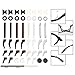 18 Pairs Eyeglass Retainer, Multicolor Eyeglass Grips, Silicone Anti-slip Eyeglass Holder, Eyeglass Ear Hook Eyeglass Temple Tips, Silicone Nose Pads, Round Eyeglass Retainers