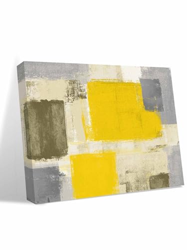 SderBott Yellow Ombre Canvas Wall Art for Living Room/Office/Bathroom/Kitchen Pictures