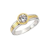 Filigrane Verarbeitung Celesta Silber Damen Ring 925/- Sterling Silber Glänzend Zirkonia mehrfarbig 360272106