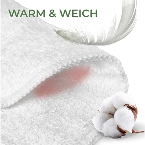 Foto von MASSAGE-EXPERT Hot Stone Fußband/Handband mit Klettverschluss [1 Paar], Reine Baumwolle (Frottee-Qualität)