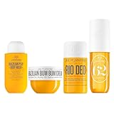 Sol de Janeiro Travel Essentials Bundle | Cheirosa 62 Perfume Mist, Rio Deo, Brazilian Bum Bum Cream, and Brazilian Play Body Wash | TSA Friendly Sizes | Amazon Excusive