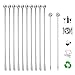 10pcs Stainless Steel Coffee Beverage Stirrers Stir Cocktail Drink Swizzle Stick with Small Rectangular Paddles, 7.4" Swizzle Stick Picks Tools for Juices, Chocolate, Milk, Easy To Clean