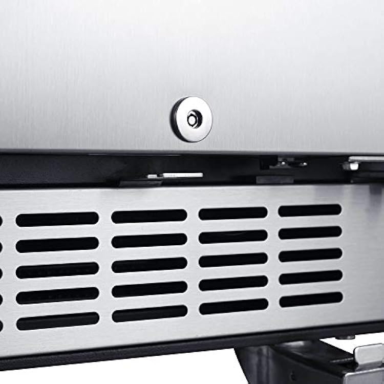 EdgeStar BR1500BL 15 Built-In Kegerator Conversion Refrigerator - Black Stainless Steel