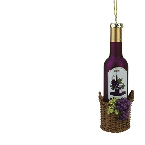 Northlight 6.25" Pink And Brown Wine Bottle Hanging Christmas Ornament #TOP26