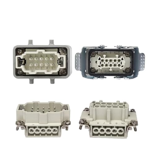 Conector rectangular de inserción HDC-HE de 16A y 6 polos para maquinaria 5