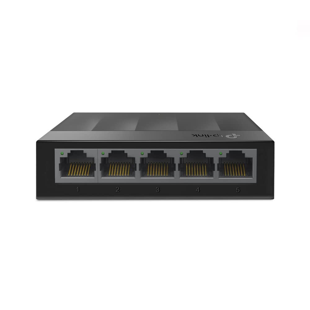 TP-Link LS1005G Switch Ethernet 5 Porte Gigabit, Sdoppiatore Ethernet, Ideale per la Casa e il Ufficio, Plug-and-Play, Funzionamento Silenzioso, Montaggio Desktop
