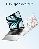 Fintie Etui kompatybilne z MacBook Air 13,6" (2026-2022) M5 M4 M3 M2 A3449 A3240 A3113 A2681, ultracienkie, twarde etui ochronne, pokrowiec ochronny Snap Cover, kamelia