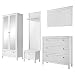 Produktbild trendteam smart living - 5-teilige Garderobenkombination Garderobenmöbel - Garderobe - Ole - Aufbaumaß (BxHxT) 268 x 192 x 38 cm - Farbe Weiß - 183992401