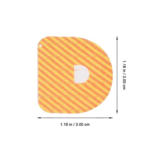 Luxshiny 520 Pçs Enfeites De Cupcake Comestíveis Bolos De Alfabeto Letras Wafer Enfeites De Bolo Dec