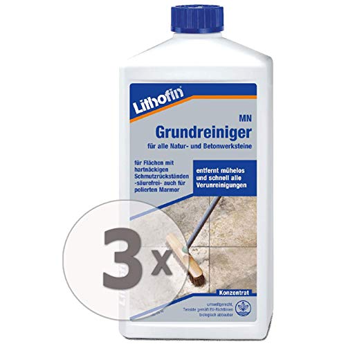 Preisvergleich Produktbild Lithofin MN Grundschutz 3 l - Gebrauchsfertig - lösemittelhaltig - atmungsaktiv, unsichtbar, ohne Glanz - für innen und außen
