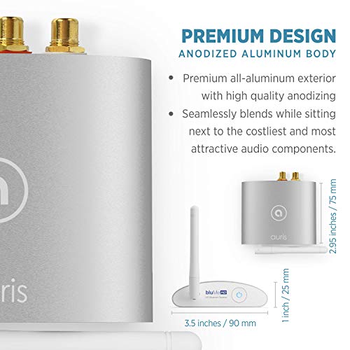 Auris Blume Hd Long Range Bluetooth 5.0 Music Receiver Hi-Fi Audio Adapter With Audiophile Dac & Aptx Hd For Home Stereo, Av Receiver Or Amplifier #TOP7
