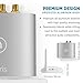 Auris Blume HD Long Range Bluetooth 5.3 Music Receiver Hi-Fi Audio Adapter with Audiophile DAC, LDAC & AptX HD for Home Stereo, AV Receiver or Amplifier