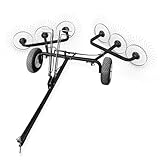 Yard Tuff Acreage Rake, Steel Tow Behind Dethatcher for Lawn & Garden, 60 Inch