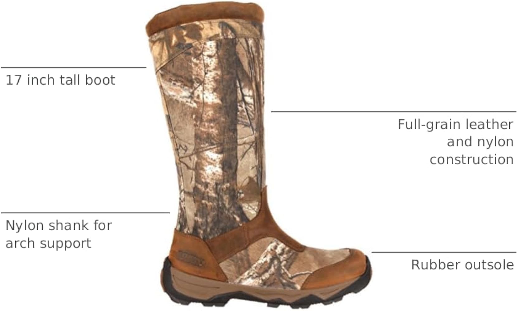 Amazon.com | ROCKY Retraction Waterproof Side-Zip Snake Boot