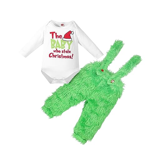 Image of MIEKISA Baby Boys and Girls Christmas Romper Clothing Sets Infant Play Wear