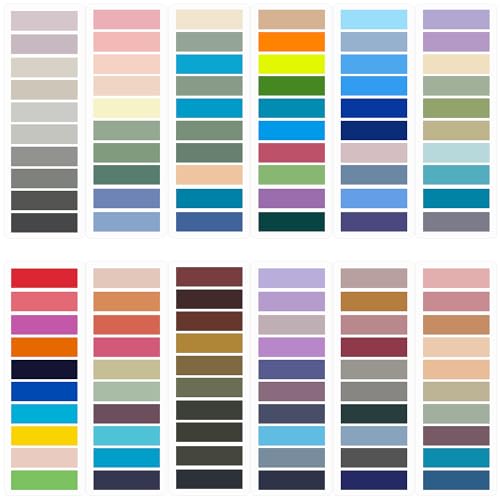 Pestañas adhesivas Morandi, 2400 pestañas de libro para marcadores de página, pestañas adhesivas Morandi para cuadernos, marcadores de libros, pestañas coloridas para libros, pestañas adhesivas