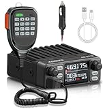 GMRS Mobile Radio,25W Long Range GMRS Repeater Capable Base Two Way Radio NOAA Emergency 200 Channels with Programming Cable,Cigar DC Adatper,VOX,Dual PTT,for Car,Truck,Off Road Overlanding Gear
