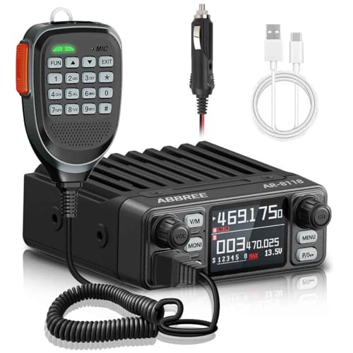 GMRS Mobile Radio,25W Long Range GMRS Repeater Capable Base Two Way Radio NOAA Emergency 200 Channels with Programming Cable,Cigar DC Adatper,VOX,Dual PTT,for Car,Truck,Off Road Overlanding Gear