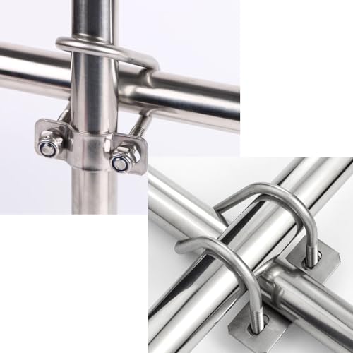 Miniatura 7 de M6xx25x20 - Abrazaderas Cruzadas De Acero Inoxidable Con Forma De U, Tornillo En Forma De U, 4 Unidades