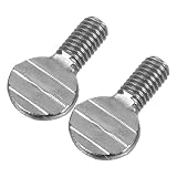 Edelstahl Rändelschrauben für Grillgabeln, Oktoberfest Deko, Silber