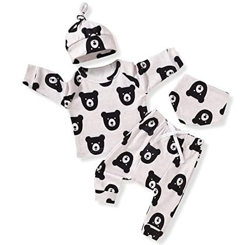 Image of Aalizzwell Newborn Baby Boys Fall Winter Outfit