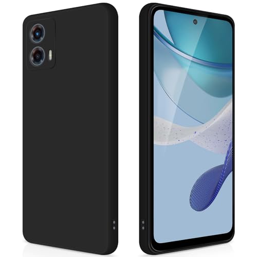 GiiYoon Case Compatible with Motorola Moto G 5G 2023, Silky-Soft Touch Full-Body Protective Phone Silicone Case, Shockproof Cover with Microfiber Lining, Black by GiiYoon - Used condition - CA$6.11