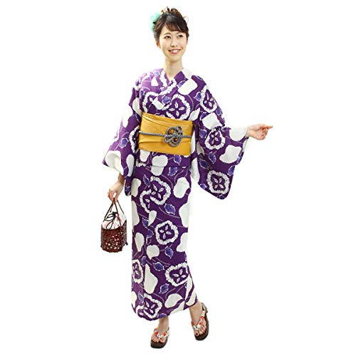 Fuuka Kimono Japanese Style Yukata Single Item in 16 patterns X93-06a