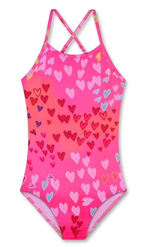 Image of LUOUSE Swimwear for Girls Swimsuits Quick Dry Cross-Back Adjustable Strap Bathing Suit for Kids 2-13 Years