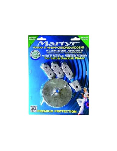 Anodes alu moteur Yamaha 40-60CV Super Marine kit complet embase