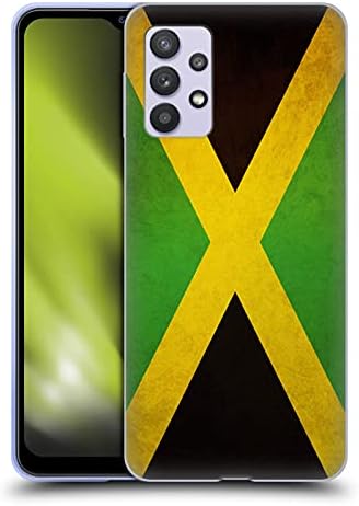 Head Case Designs Jamaica Jamaican Vintage Flags Soft Gel Case Compatible with Galaxy A32 5G / M32 5G (2021)