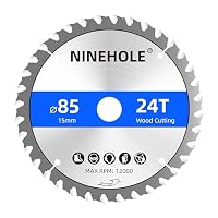 4Stück 85mm Sägeblatt Kreissägeblatt für Holz, Sperrholz, Laminat, Trockenbau, Kunststoff, Plastik (4pcs x 85x15mm + 24T) – Ansicht 7