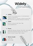 Fasgear Kabel USB C na USB C 100 W – 1 opakowanie 1,8 m USB 2.0 typu C do typu C PD 5A szybkie ładowanie kąt prosty kompatybilny z Mac-Book Pro 2021, Google Pixelbook, Sam-sung Galaxy S22/Note 20 (niebieski)