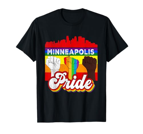 Minneapolis Pride Rainbow Gay Pride Flag Funny LGBT T-Shirt