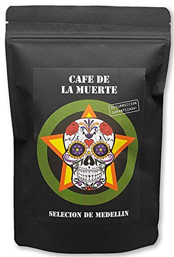 Cafe de la muerte | Selecion de Medellin | Starker Kaffee Starkes Design Tolles Geschenk| Ganze Bohnen Trommelröstung