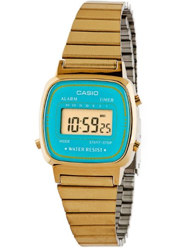 casio digital watch gold