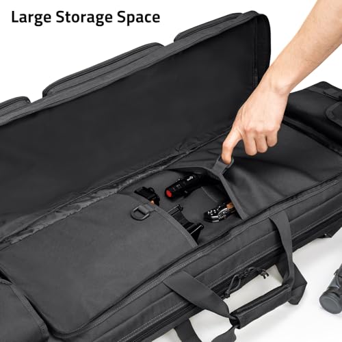 CVLIFE 42" Soft Rifle Case Double Rifle Bag Long Gun Bag Backpack Shooting - image 3