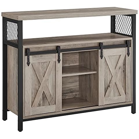 VASAGLE Aparador de Cocina con Puertas Correderas y Estantes Ajustables Cover