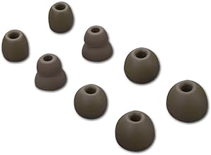 4 Pairs Ear Tips for Beats Powerbeats Pro/Powerbeats 3/Powerbeats 4, 4 Sizes Silicone Ear Tips for 4mm In-Ear (Army Green)