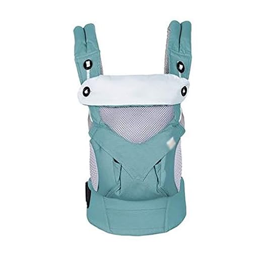 G&F Mesh babybärare ergonomisk för nyfödda till småbarn som andas upp till 20 kg (3-48 månader) (färg: blå)