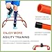Agility Ladder & Speed Hurdles Soccer Training Equipment Kit Football Training| Footwork Drills | Cones Goalkeeper Practice Equipment for Kids Youth Adult