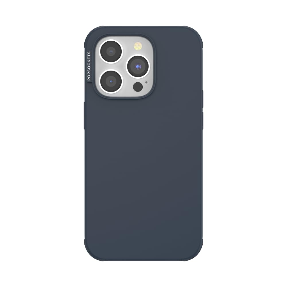 PopSockets iPhone 14 Pro Phone Case with MagSafe, Wireless Charging Compatible, Navy Blue - Navy