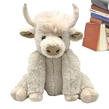 Hoogland koe knuffel, hoogland koe pluche, realistisch 10 inch Highland
